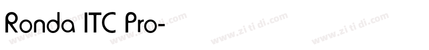 Ronda ITC Pro字体转换